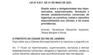 Leia mais sobre o artigo Regras de higienização de carrinhos, cestas e utensílios