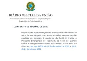 Leia mais sobre o artigo Programa Emergencial de Retomada do Setor de Eventos (Perse)