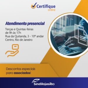 Leia mais sobre o artigo Atendimento presencial para certificação digital