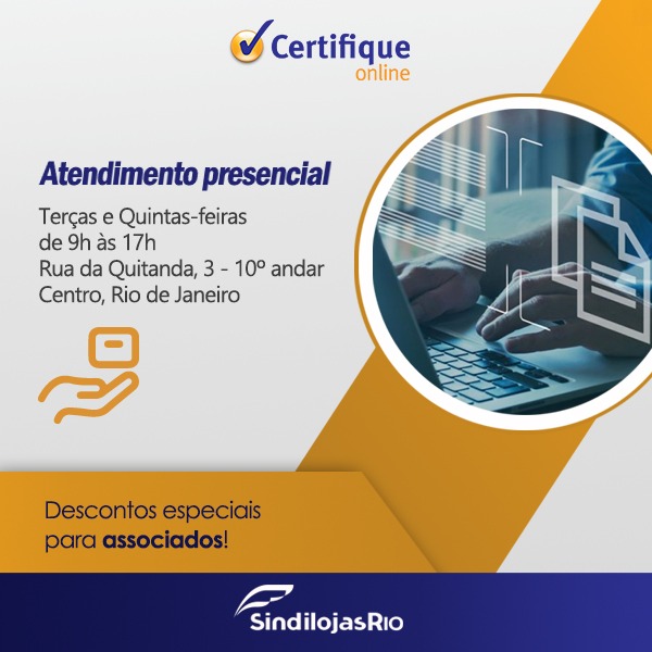 Você está visualizando atualmente Atendimento presencial para certificação digital