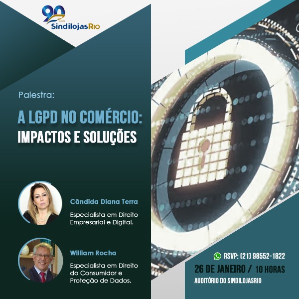 Read more about the article Palestra gratuita: A LGPD no comércio – Impactos e Soluções