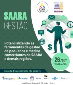 Leia mais sobre o artigo Últimas Vagas para o Workshop Saara – Gestão no Varejo