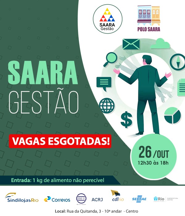 Você está visualizando atualmente Vagas esgotadas para o evento Saara Gestão