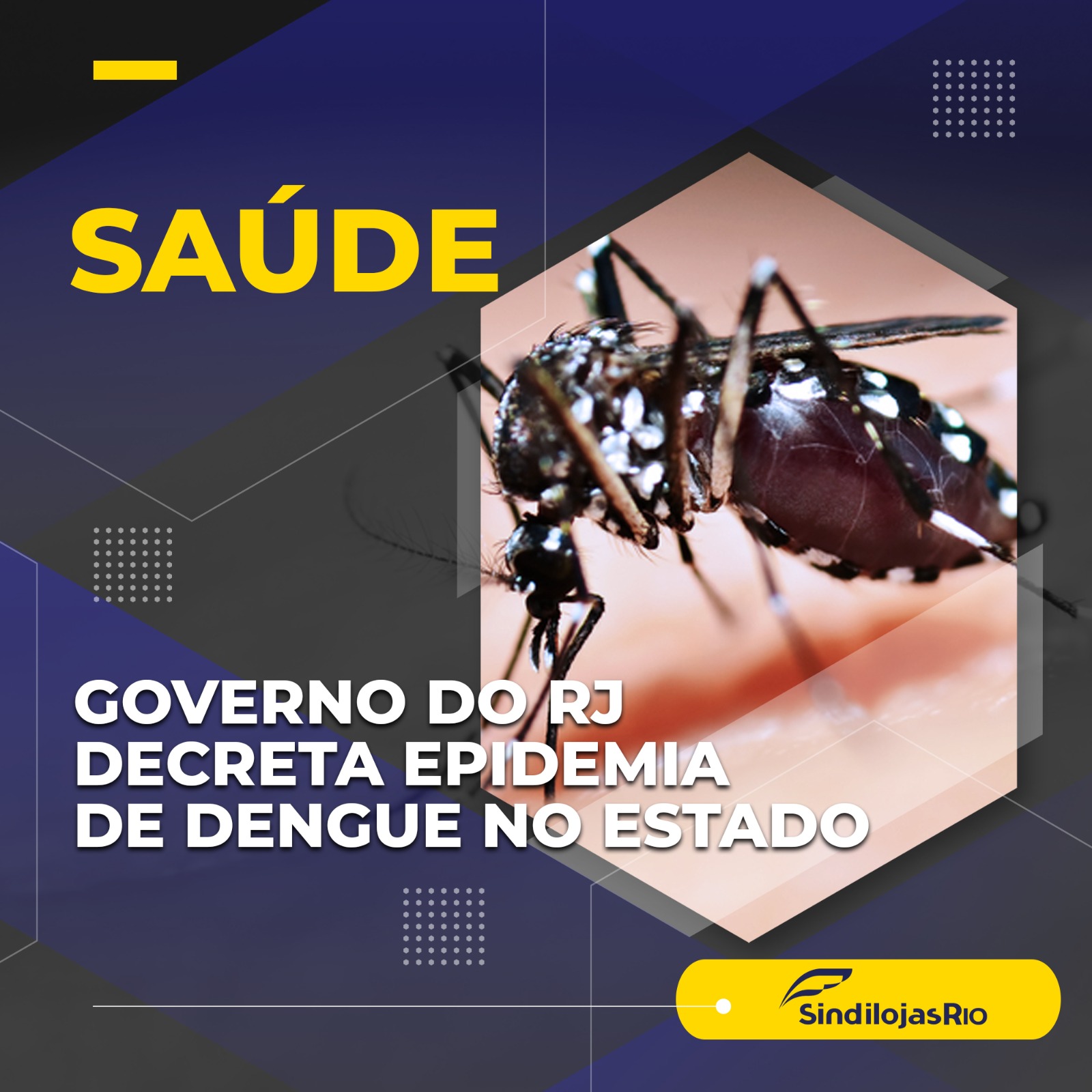 Você está visualizando atualmente Utilidade Pública – Governo do RJ decreta epidemia de dengue no estado